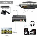 Miniatyrbild 3 av 5: Högkvalitativ 4K HDMI Audio Extractor, Säkerställer Smidig Digital Ljudkonvertering Och Djup Färgstöd För Ditt Hemunderhållningssystem
