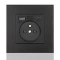 Miniatyrbillede 1 af 5: Fransk stikkontaktpanel Type-c+USB16A Type 86, antal stikkontakter: 2 h