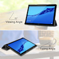 Miniatyrbild 4 av 5: Huawei MediaPad T5 10 - Tri-Fold Fodral - Svart Black Svart