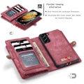Miniatyrbild 5 av 5: Samsung Galaxy S21 Plus - CASEME 2-i-1 Multifunkti Red Röd