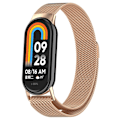 Miniatyrbild 1 av 5: Milanese Loop Armband Xiaomi Smart Band 8 Roséguld
