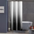 90*180cm, dusjforheng, anti-mugg svart gradient stoff, maskin