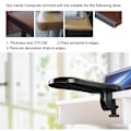 Miniatyrbild 5 av 8: Justerbart Skrivbordsarmsstöd, Ergonomiskt Designat För Maximal Komfort, 180 Graders Kulled, Memory Foam-vaddering, Enkel Installation Utan Montering