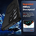 Miniatyrbild 5 av 5: Samsung S25 Ultra - Skal MagSafe CamShield Frostad Matt Svart Black