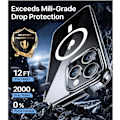 Miniatyrbild 4 av 5: iPhone 16 Pro - Magsafe Stötdämpande Skal Transparent Transparent