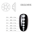 Miniatyrbild 3 av 4: 1440st Rhinestone i olika storlekar i ask - Nageldekorationer multifärg
