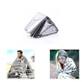 Miniatyrbild 2 av 3: Camping / Nödfilt / Överlevnadsfilt (Thermal Mylar) Silver