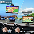 Miniatyrbild 3 av 5: Smart GPS-navigator för bilar och lastbilar, 7-tums pekskärm med 2D- och 3D-kartor, anpassa rutter och säkerhetsvarningar i realtid