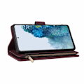 Miniatyrbild 3 av 5: Samsung S20 FE Multifunktionellt Plånboksfodral Zipper 8-Fack Svart