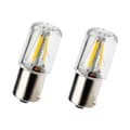 2x 1156 BA15S P21W COB LED interiørlyspærer bakre ryggelys brems