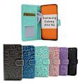Miniatyrbild 1 av 5: Flower Standcase Wallet Samsung Galaxy A53 5G (A536B) Aqua