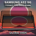 Miniatyrbild 4 av 6: 2-Pack Privacy Skärmskydd For Samsung A52 (5G) - Härdat Glas 9H - Super Kvalitet 3D