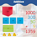Miniatyrbild 3 av 7: Pedagogiska Matematiska Manipulativa, Bas Tio Block för att Förbättra Räknefärdigheter hos Unga Elever, Perfekt för Undervisning i Klassrum och Hemma, 100 Gula