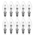 42W E14 C35 Dimbar halogenlampa AC 220-240V Varmvit 2700K e14 transparent halogenljus (10st)