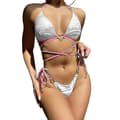 Sexy brasilianske bikinsett for kvinner grime string bikini sett todelt bikini stropp badedrakter trian