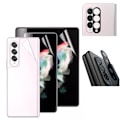 Miniatyrbild 1 av 5: 4-in-1 Galaxy Z Fold 3 Skärmskydd 2.5D Kameralinsskydd Transparent