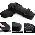 Miniatyrbild 2 av 5: Ergonomiska Armstödsdynor, Armstöd i Memory Foam för Oöverträffad Komfort, Halkfri Baksida för Stabilitet, Svart