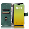 Miniatyrbild 2 av 5: iPhone 15 Fodral Skin Touch Läder Grön