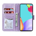 Miniatyrbild 4 av 5: Samsung Galaxy A52 / A52s - Mandala Läder Fodral - Lila Purple Lila