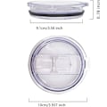 Miniatyrbild 3 av 7: Sugrörsvänligt Tumlarlock, Lättanvänt, Ersättning för 30 Oz Vakuumisolerade Muggar, Diskmaskinsäkert (2-pack)