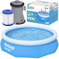 Miniatyrbild 1 av 5: Uppblåsbar Pool med Pump / Badpool - 305x76cm