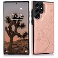 Miniatyrbild 1 av 5: Samsung S22 Ultra Stöttåligt Skal Korthållare 3-FACK Flippr V2 Rosenguld
