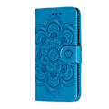 Miniatyrbild 3 av 5: iPhone X/Xs - Mandala Läder Fodral - Blå Blue Blå