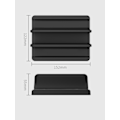 Miniatyrbild 2 av 6: Dubbelspårsdesign Aluminium Skrivbordshållare, Vertikalt Laptopställ Med Justerbar Storlek För Upp Till 17,3 Tum, Ergonomisk Design, Hållbar Och Stabil, Utrymmesbesparande