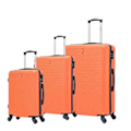 Miniatyrbild 1 av 5: Resväska - CELIMS - 3-delat set - ABS - Orange - 4 360° hjul Orange