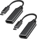 USB-C till HDMI-adapter 4K för Mac OS, kompatibel med Macbook Pro 2019 - 2-pack