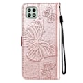 Miniatyrbild 3 av 5: Samsung Galaxy A22 5G - Butterfly Läder Fodral - Roséguld