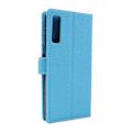 Miniatyrbild 3 av 5: New Standcase Wallet Samsung Galaxy A7 2018 (A750FN/DS) Ljusblå