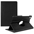 Miniatyrbild 1 av 5: SKALO Samsung Tab A9+ 360 Litchi Fodral - Svart Svart