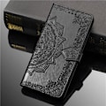 Miniatyrbild 3 av 5: iPhone 7/8/SE (2020/2022) - Mandala Läder Fodral - Svart Black Svart