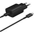 Miniatyrbild 1 av 4: 25W USB-C laddare svart + 1M USB-C till USB-C-kabel för Samsung Galaxy S20 FE 5G S20+ S20 Ultra S21 Plus
