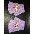 Miniatyrbild 4 av 5: 4-Pack 2i1 Fingervantar + Fingerlösa Vantar Soy Luna Rainbow Glitter One Size Rosa one size