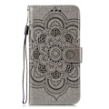 Miniatyrbild 2 av 5: Samsung Galaxy S21 - Mandala Läder Fodral - Grå Grey Grå