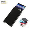 Miniatyrbild 1 av 5: RFID Blocking Pop-up Korthållare - Grå grå