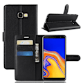 Miniatyrbild 1 av 5: Plånboksfodral Samsung Galaxy J4 Plus – Svart Svart