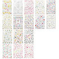 Miniatyrbild 1 av 5: 2 stora ark nagelstickers blommor slumpas
