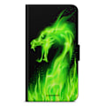 Miniatyrbild 1 av 2: Bjornberry Fodral Samsung Galaxy S8 - Grön Flames Dragon