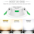 Miniatyrbild 3 av 4: Db 12 st 7w vita LED-downlights infällda taklampor Slim Spot Light Hög kvalitet