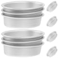 Miniatyrbilde 2 av 2: /HH/10 stk Oval Form Ostform Oval Kakeform Brødform Ostekake Bakeform Aluminiumform