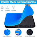 Miniatyrbild 2 av 5: Gel Sittdyna, Ergonomisk Design Hög Elasticitet Gel Halkfri Andningsbar Kylande Effekt Honungskaksstruktur Sittdyna, för Hemmakontorsstol