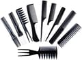 Styling Comb Set - 10 st Professionell Frisörkam Kolfiber Fi