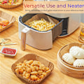 Miniatyrbild 4 av 5: 50st 16x4,5 cm Kvadrat Air Fryer Bakplåtspapper Ark Formar Engångspapper Brun one size
