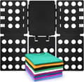 1 stk. Sort Tøjfolder Vasketøjsfoldningsbræt Tøj Til Plasti