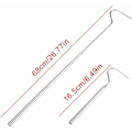 Miniatyrbild 4 av 5: Dubbing Hooks Verktyg, Förlängningsbar Ormfångare i Rostfritt Stål, Ergonomisk Design för Enkel och Säker Reptilhantering, Lättviktig och Portabel