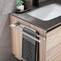 Miniatyrbild 2 av 5: Dubbla Handduksstänger för Badrum, Modern Badrumsinredning, Enkel Installation Självhäftande SUS304 Rostfritt Stål Väggmontering för Släta Ytor, Handduk