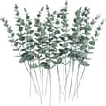 24 Stycken Eukalyptus Stjälkar Dekorativa Konstgjorda Eukalyptusblad